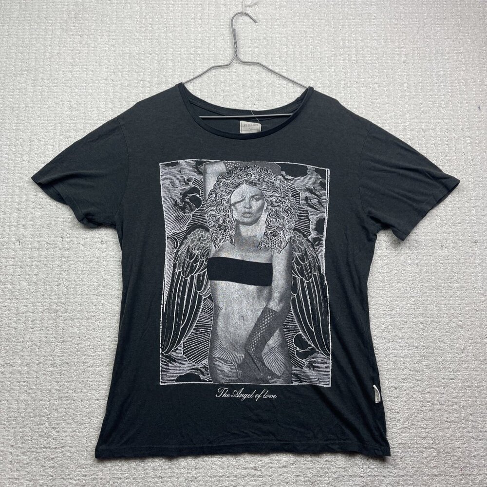 Y2K Life Is A Joke X Eleven Paris T Shirt Sz S Angel of Love Gothic Graphic Tee